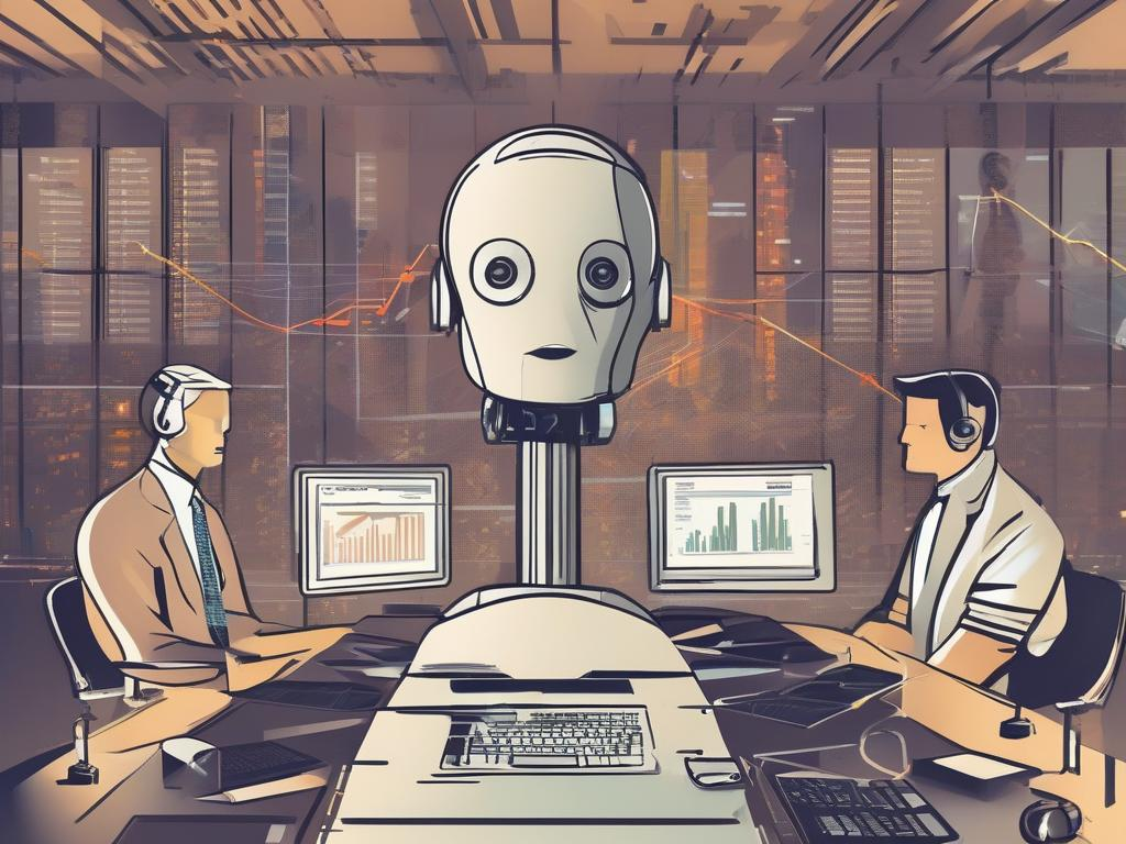 Futuristic AI Collaboration in Control Room