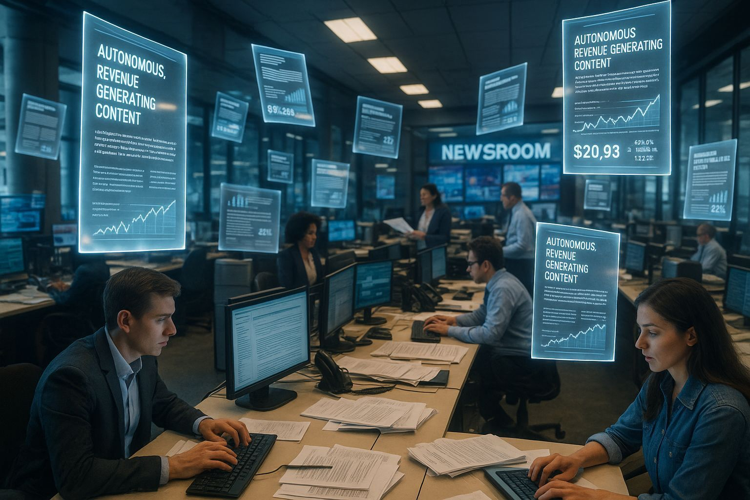 A Futuristic Newsroom Powered by Autonomous Content 