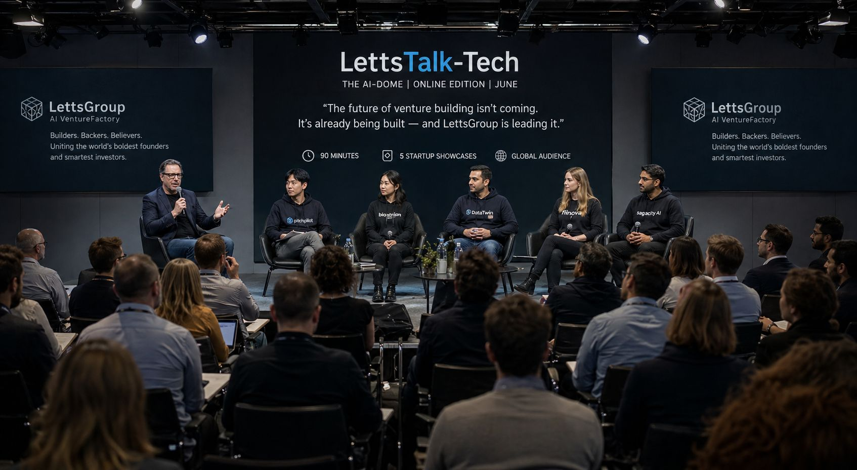 LettsTalk-Tech1 Core Image With Philip Letts and 5 Showcase Startups